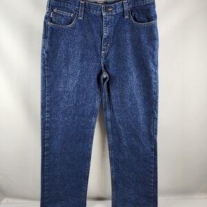 Carhartt Jeans Mens 38x32 Blue Denim FR Flame Resistant Work Pants